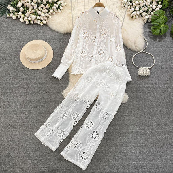 Belleza Summer Coord Set in White - Alamode By Akanksha