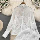 Belleza Summer Coord Set in White