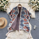 Violetta Vintage warm knitted Capes - Alamode By Akanksha