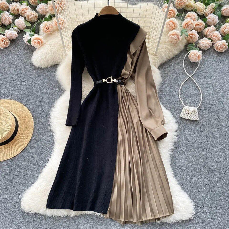 Imani Pleated Midi Dress - Alamode By Akanksha
