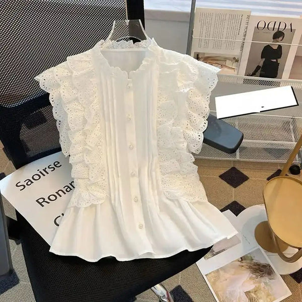 Alma Statement Summer Ruffled Top