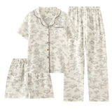 Lara 3 Pc Set Cotton Nightsuit