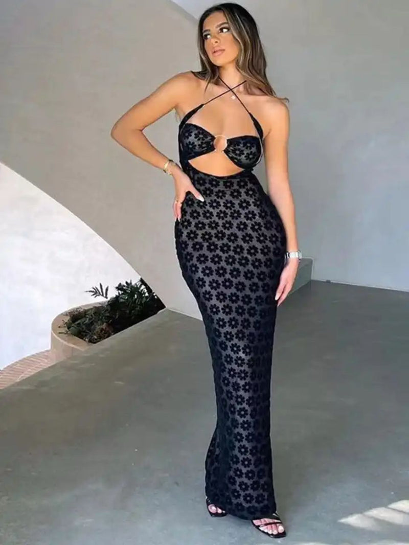 Emilia Statement Bodycon Mesh Dress