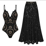 Mellin Swimsuit With Skirt In Black