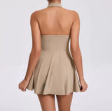 Rebbi Tenniscore Statement Dress With Attached Short