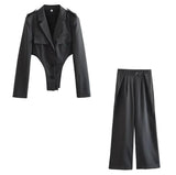 Kaylee Luxury Suit Set In Grey