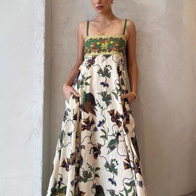 Alaric Printed Holiday Dress
