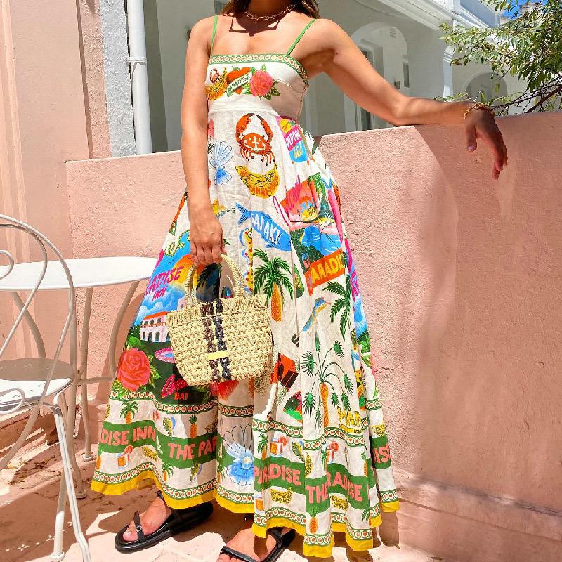 Paradise Printed Summer Dress