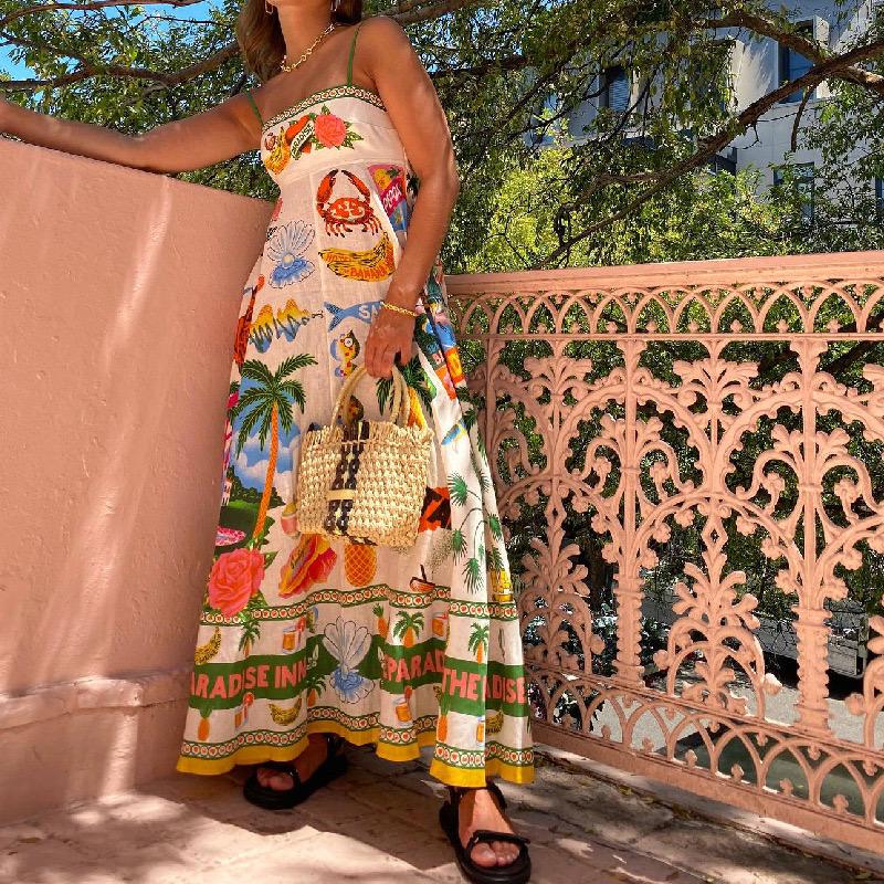 Paradise Printed Summer Dress