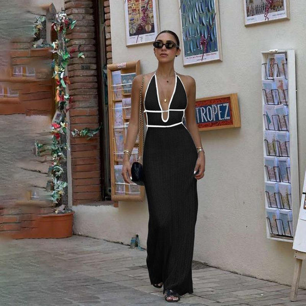 Sassa Luxe Soft Knit Dress In Black
