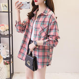 Adrian Plaid Streetstyle Shirt (ONLY SHIRT) In Pink