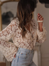 Sarah Embroidered Formal Top