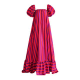 Lisba Luxury Striped Maxi Dress