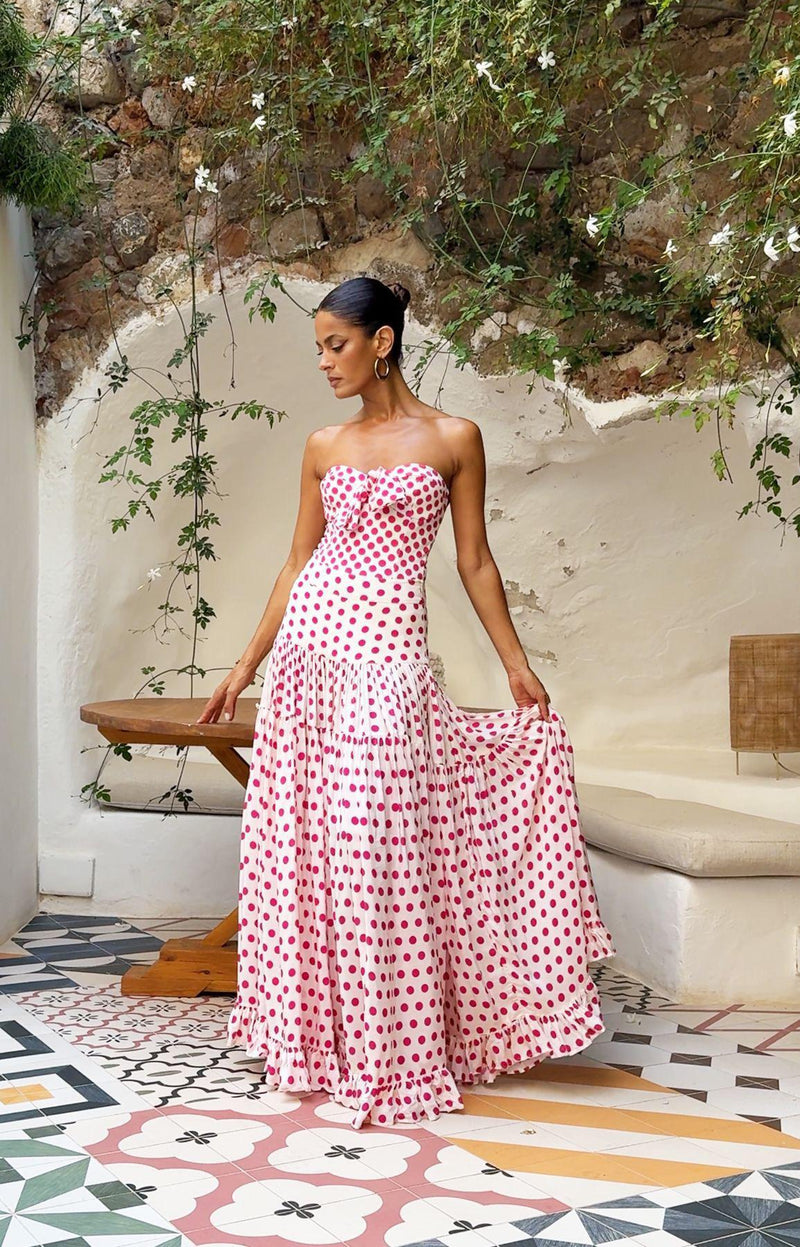 Genesis Polka Swimsuit With Skirt