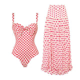 Genesis Polka Swimsuit With Skirt