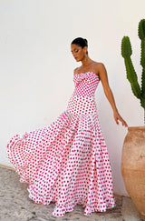 Genesis Polka Swimsuit With Skirt