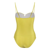 Trope Luxe Swimsuit With Coverup In Yellow