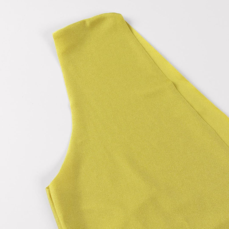 Trope Luxe Swimsuit With Coverup In Yellow