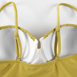 Trope Luxe Swimsuit With Coverup In Yellow