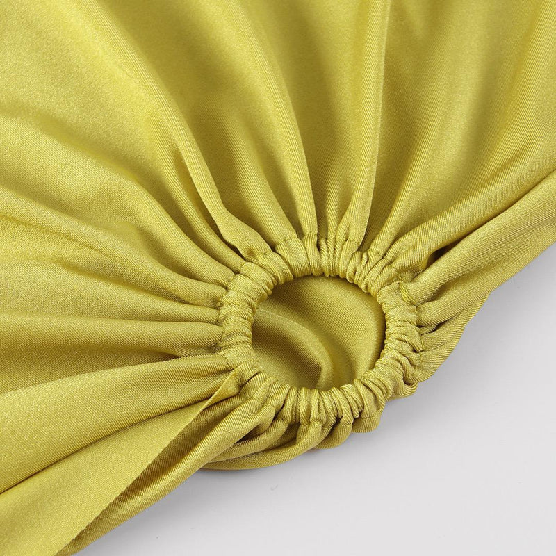 Trope Luxe Swimsuit With Coverup In Yellow