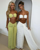 Aroma Summer Coord Set-Resortwear In White