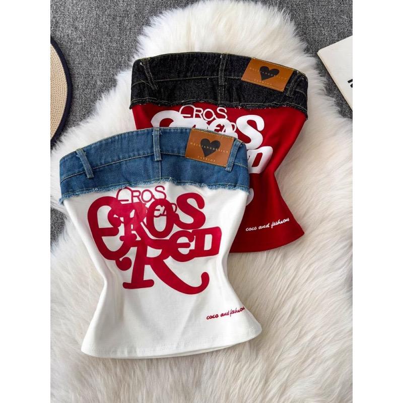 Ross Offshoulder Crop Top In White