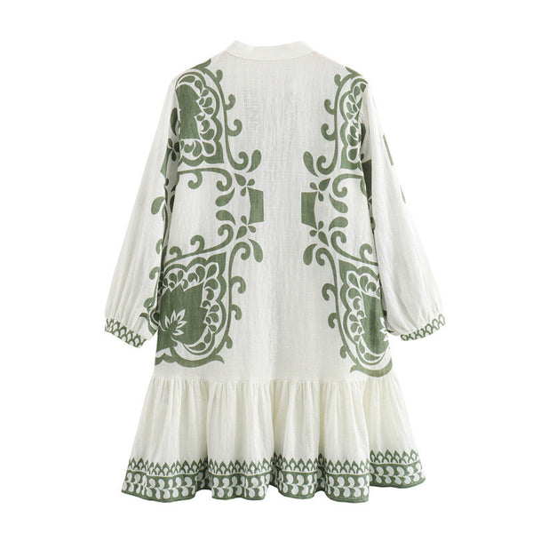 Zhenya Printed Summer Dress