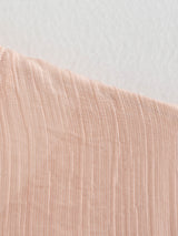 Elara Lace-Up Oversized Summer Top In Peach