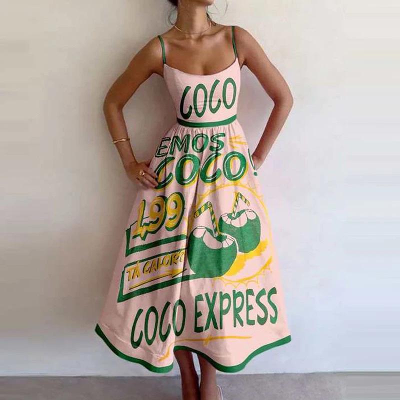 Emos Coco Printed Holiday Dress