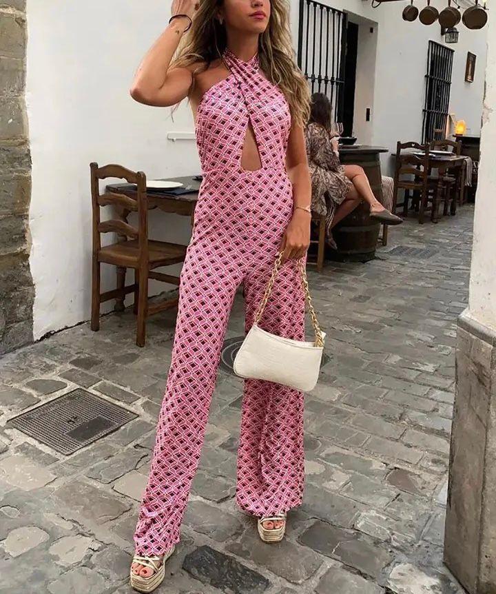 Simona Abstract Holiday Jumpsuit - Alamode By Akanksha