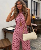 Simona Abstract Holiday Jumpsuit - Alamode By Akanksha