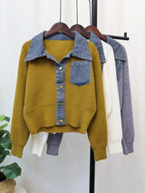Obsessed Denim Detailed Sweater - Alamode By Akanksha