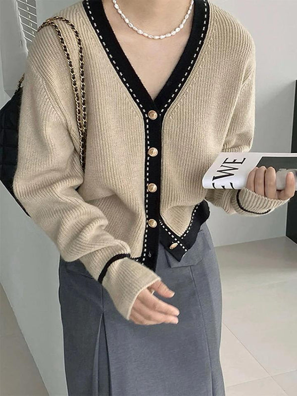 Caspian Buttoned Sweaters - Alamode By Akanksha