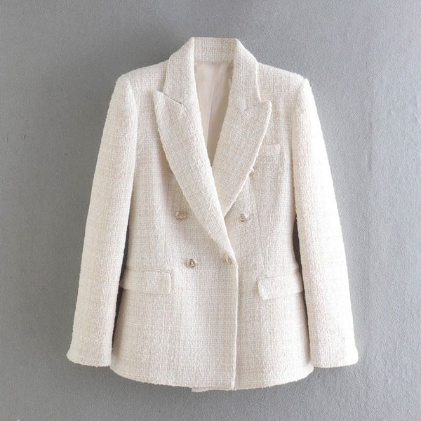 Buy Deborah Statement Tweed Blazer in White for Women Online in