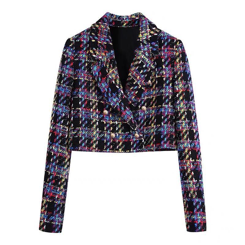 Olga Cropped Tweed Blazer - Alamode By Akanksha