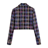 Olga Cropped Tweed Blazer - Alamode By Akanksha