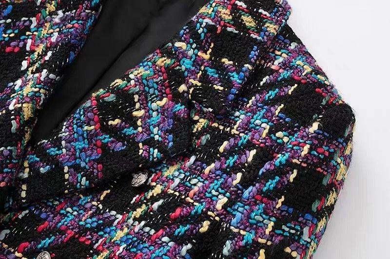 Olga Cropped Tweed Blazer - Alamode By Akanksha