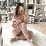 Darya Winter Knitted Trackset - Alamode By Akanksha