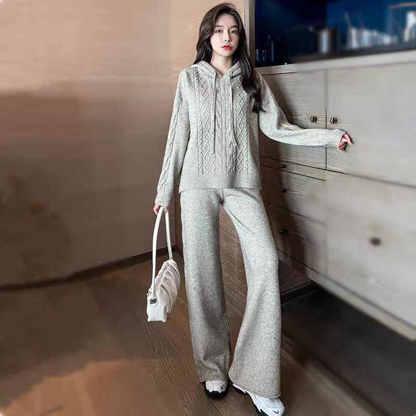 Aliva Knitted Woolen Coord Set - Alamode By Akanksha