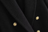 Malota Statement Tweed Blazer in Black - Alamode By Akanksha