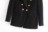 Malota Statement Tweed Blazer in Black - Alamode By Akanksha