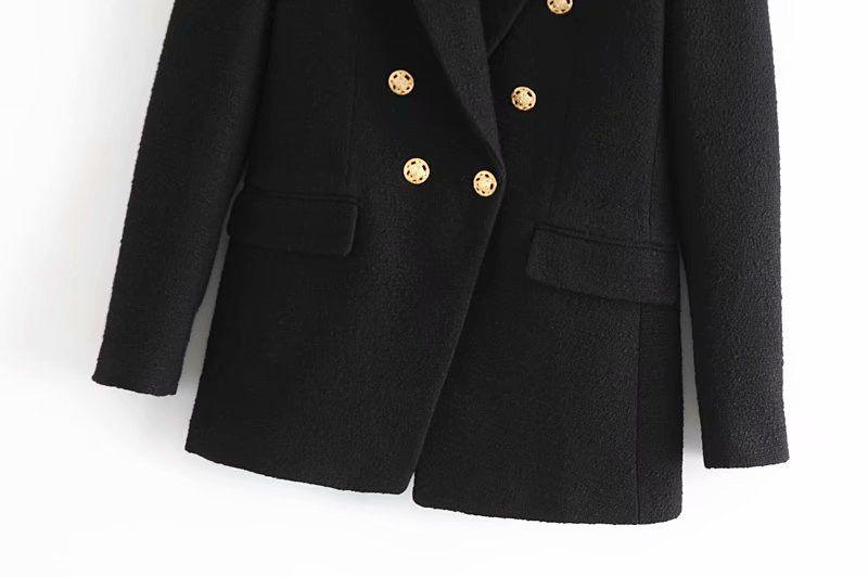 Malota Statement Tweed Blazer in Black - Alamode By Akanksha
