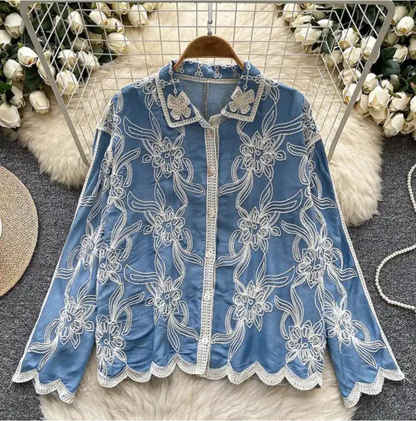 Zen Premium Embroidered Cotton Shirt