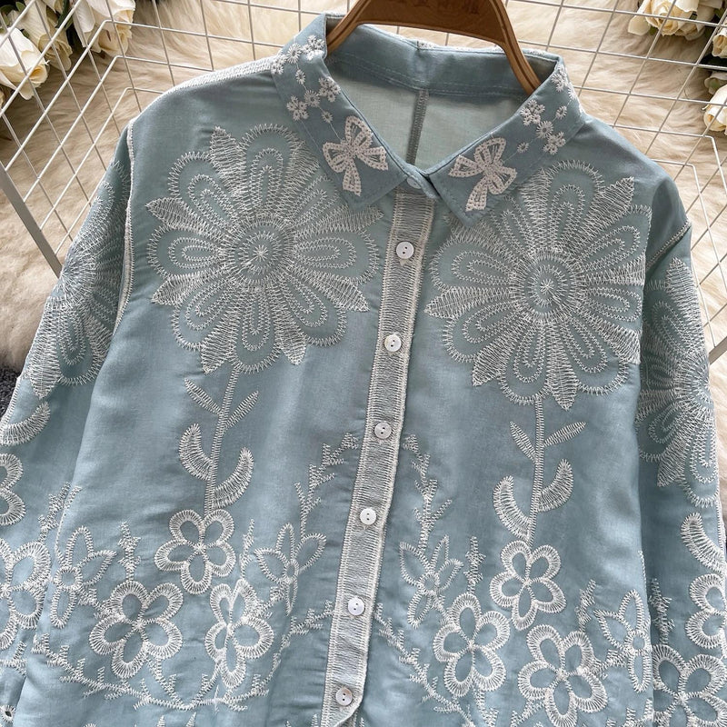 Cevia Premium Embroidered Cotton Shirt