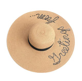 Greeting From Straw Hat-Brown