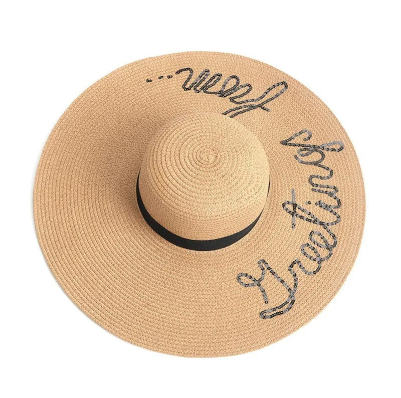 Greeting From Straw Hat-Brown