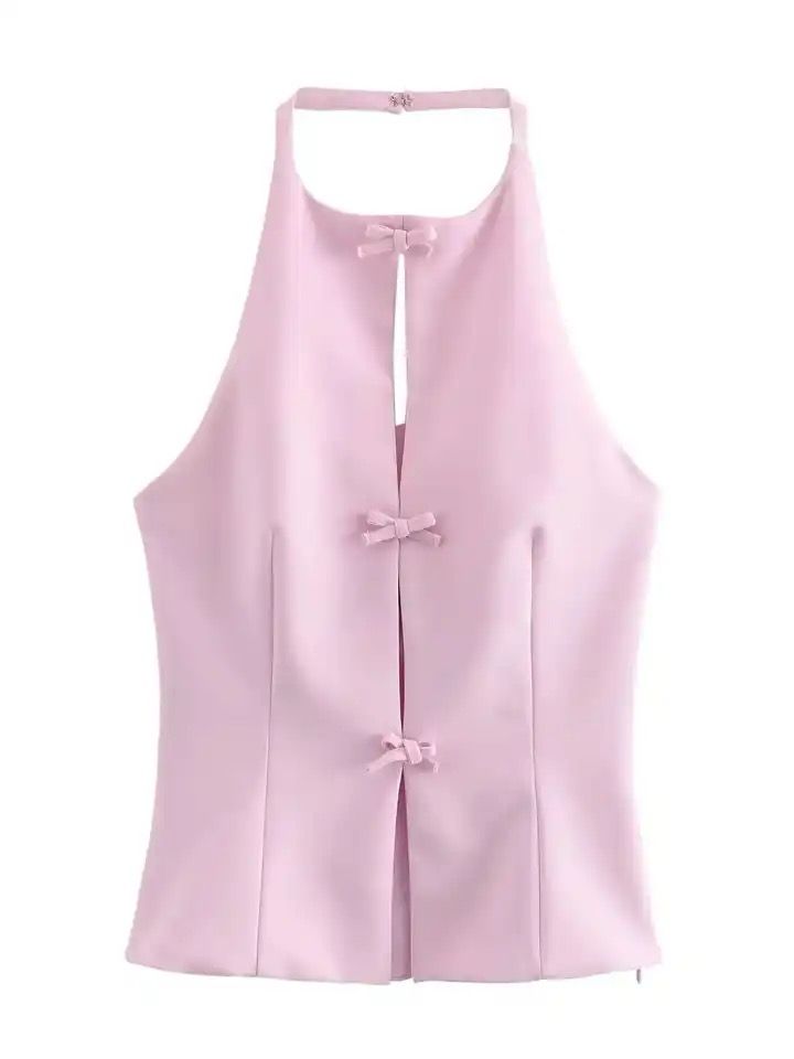 Hilton Statement Vest Knot Top