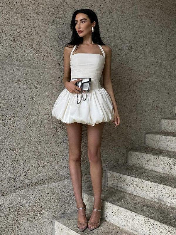 Samantha Halterneck Balloon Dress