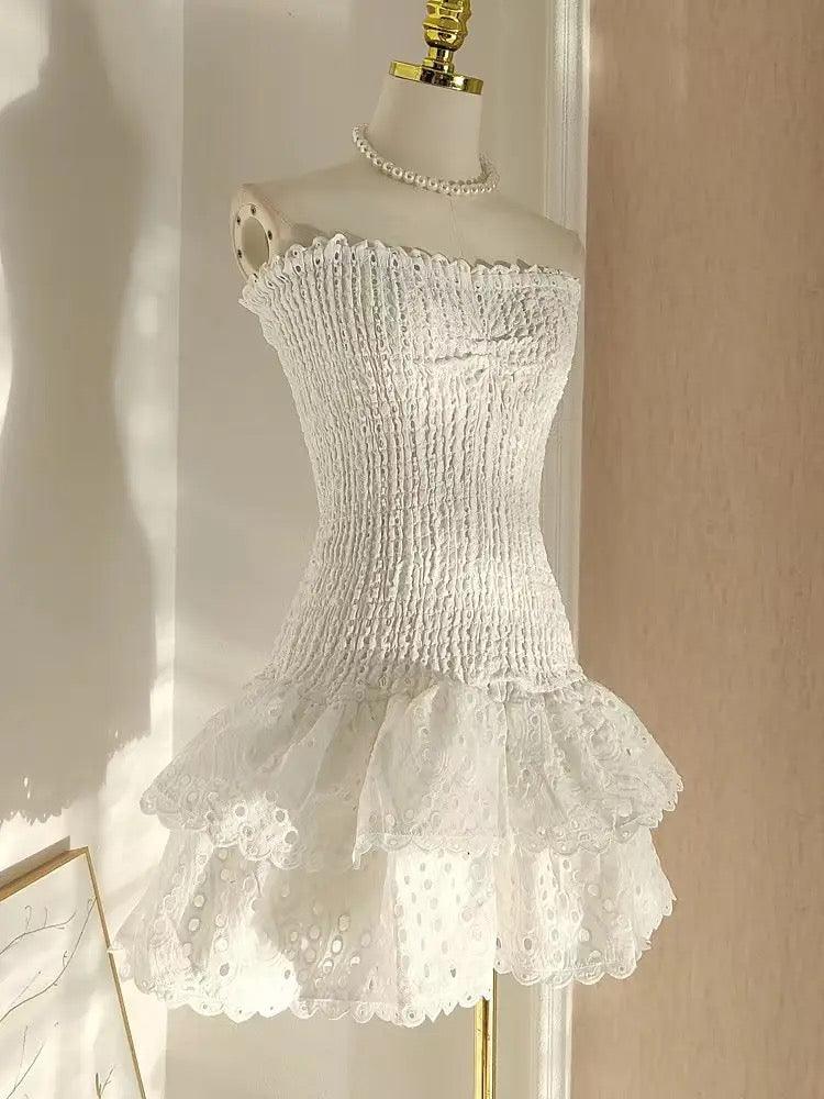 Sorrento Luxe Summer Dress in White - Alamode By Akanksha