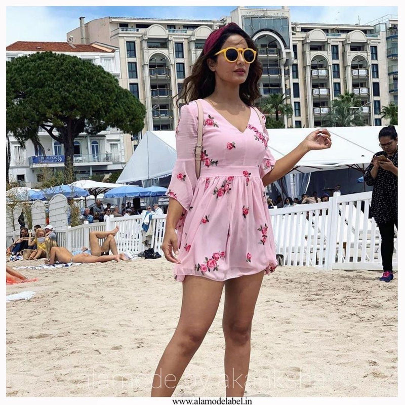 Blush Pink Angeline Dress - Alamode By Akanksha